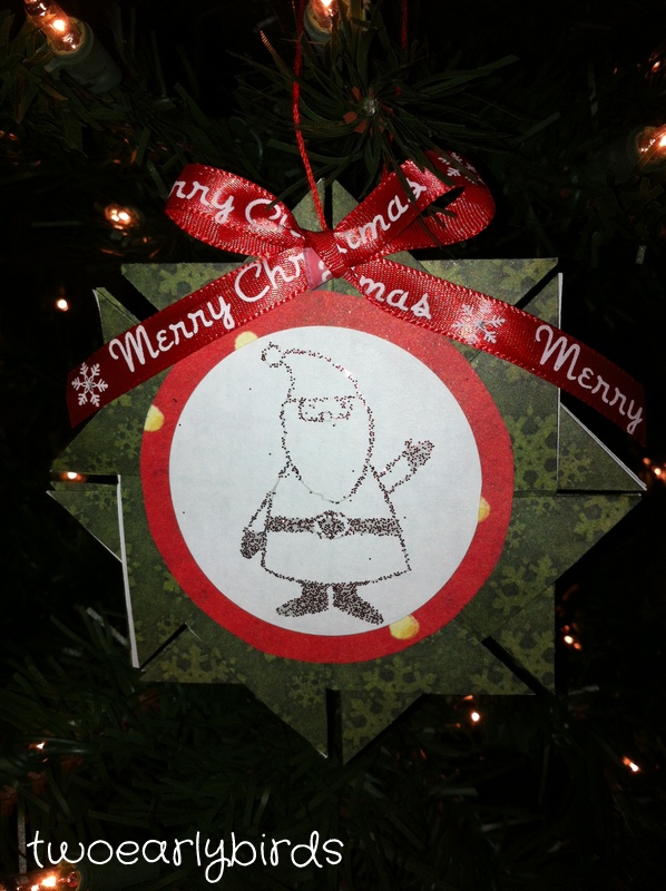 Two Early Birds Tea Bag Ornament Card