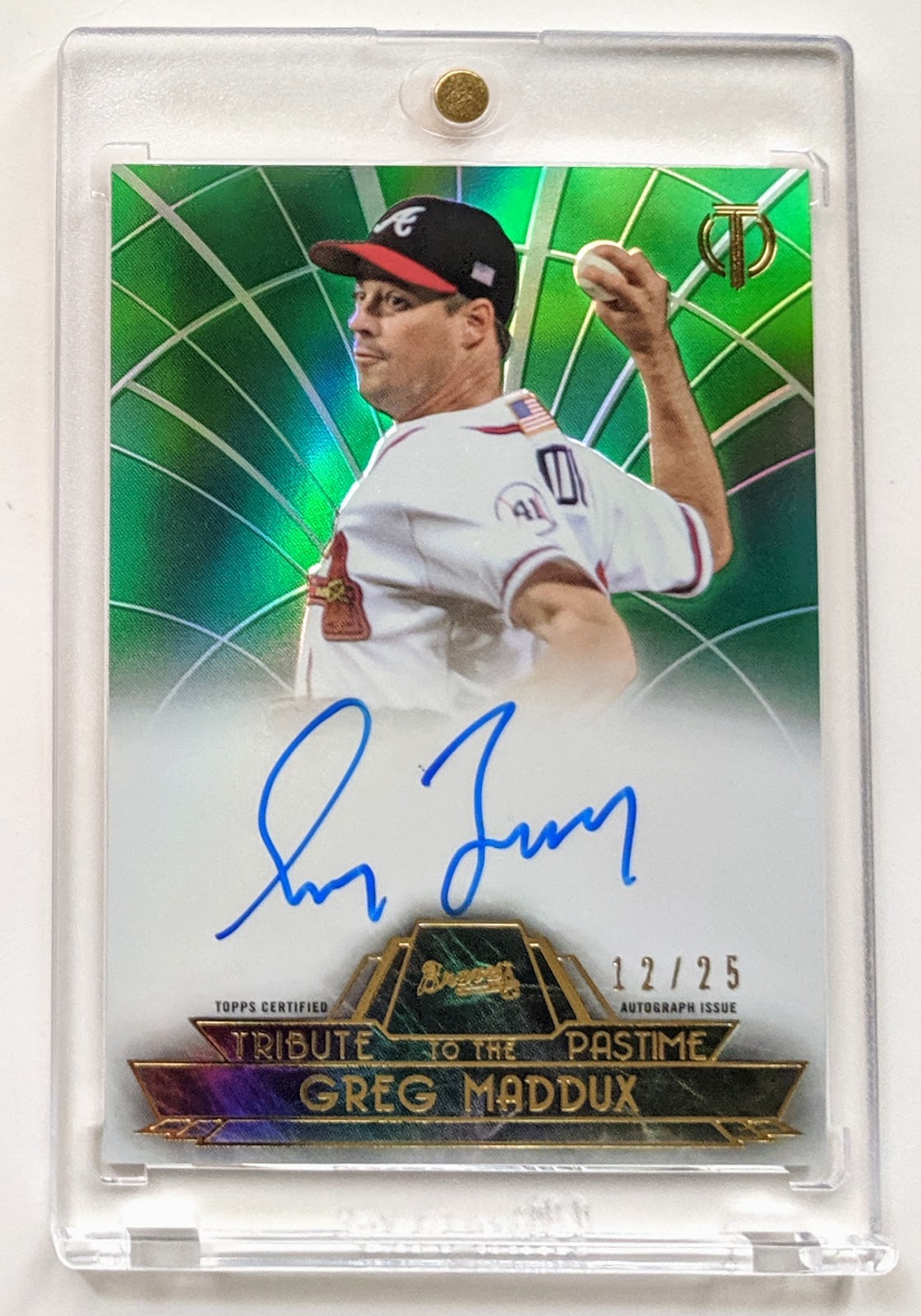 Baseball Card Breakdown: finally a better Greg Maddux autograph (though the  signature still isn't great)