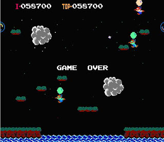 Captura de pantalla de Fin de juego de Balloon fight (Game Over)
