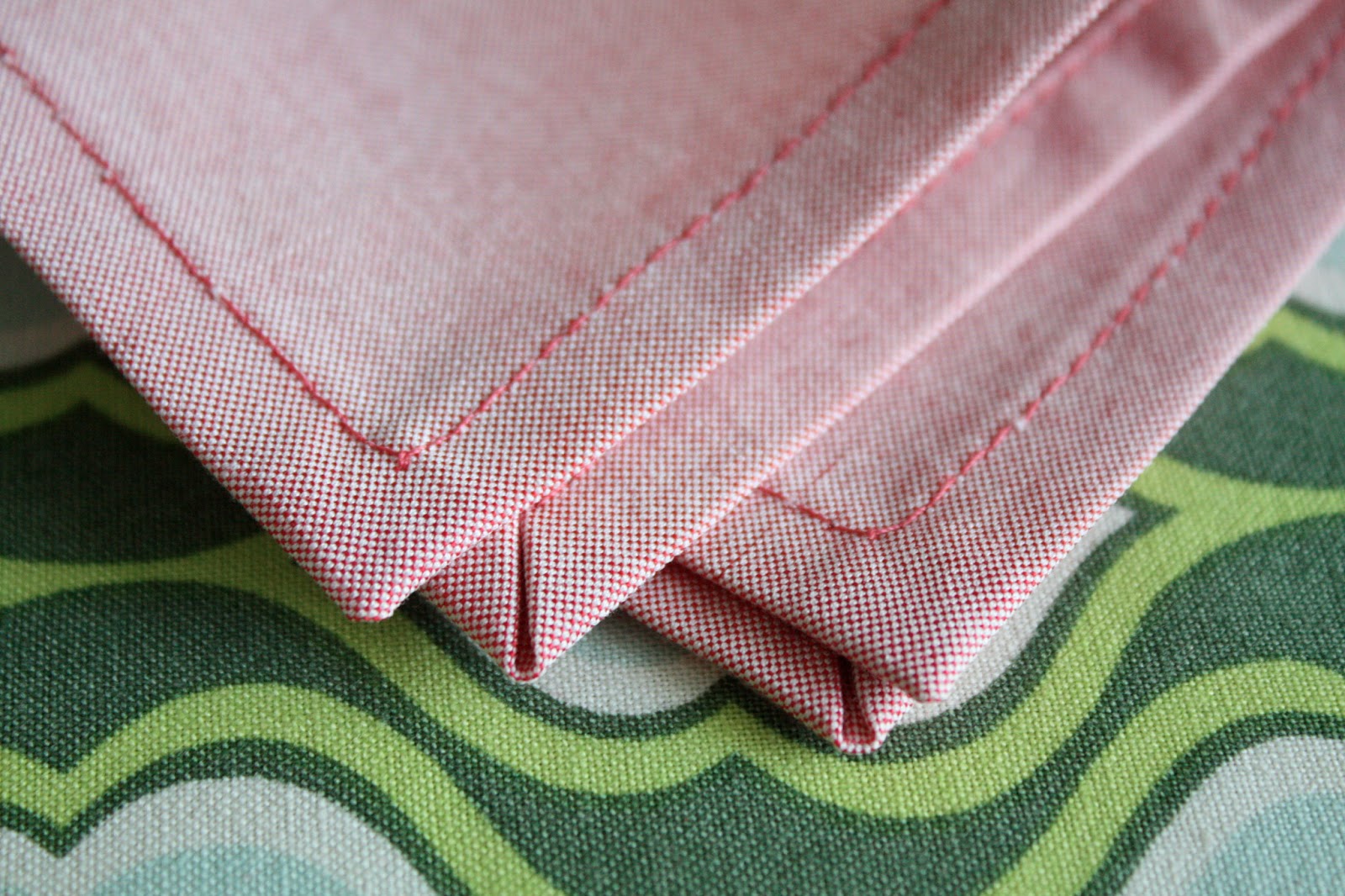 Uncategorized Fabric For Napkins nicole at home miter cornered napkins two ways formal corner napkins