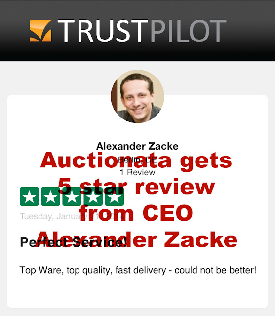 Alexander Zacke 5 star Trustpilot Auctionata review