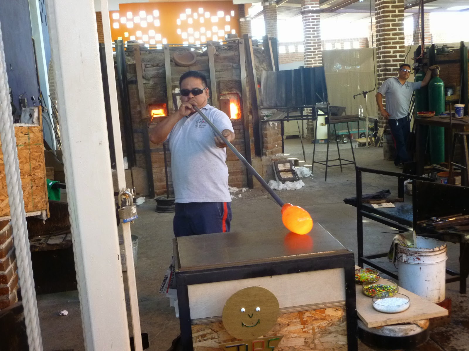 Photoops Vitrofusion Glass Blowing Factory Cabo San Lucas, Baja