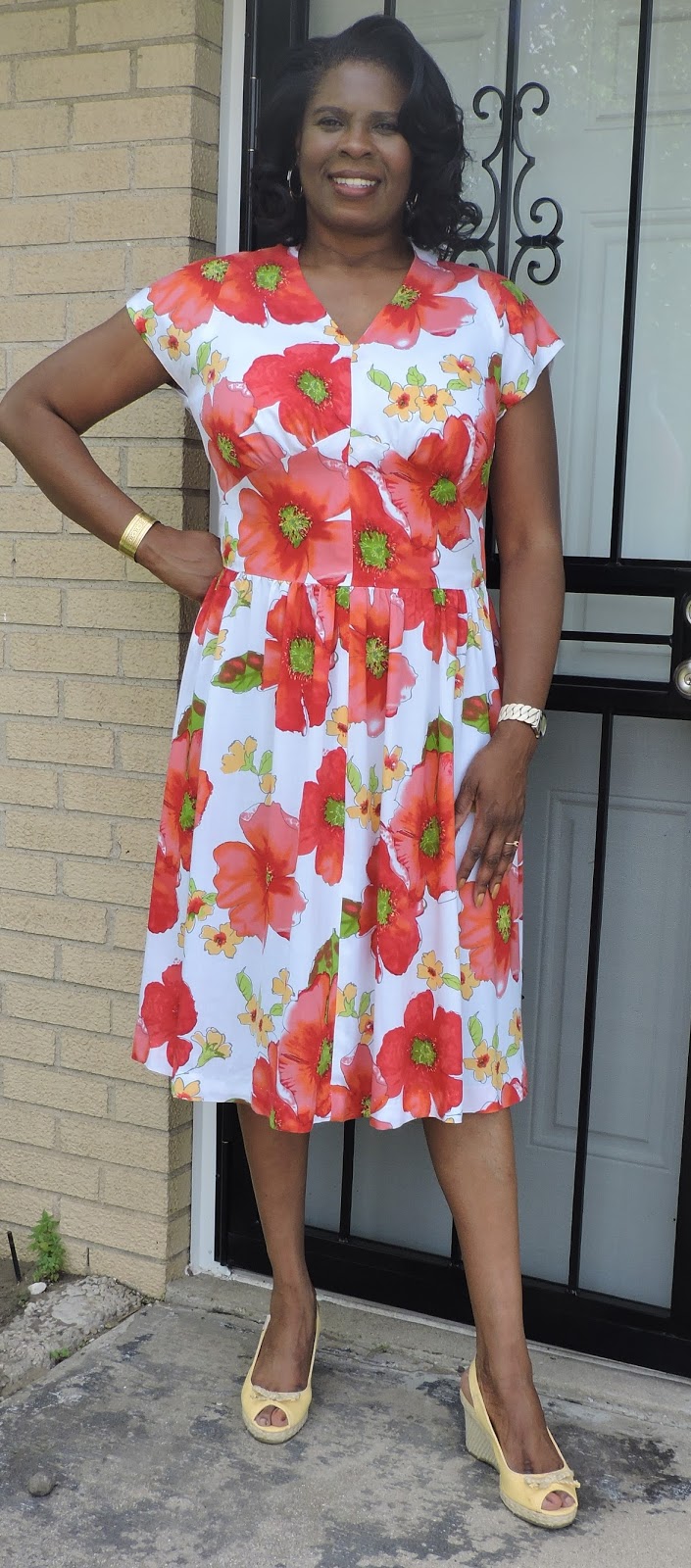 The Mahogany Stylist: Butterick 5209 - First Summer Dress of 2016