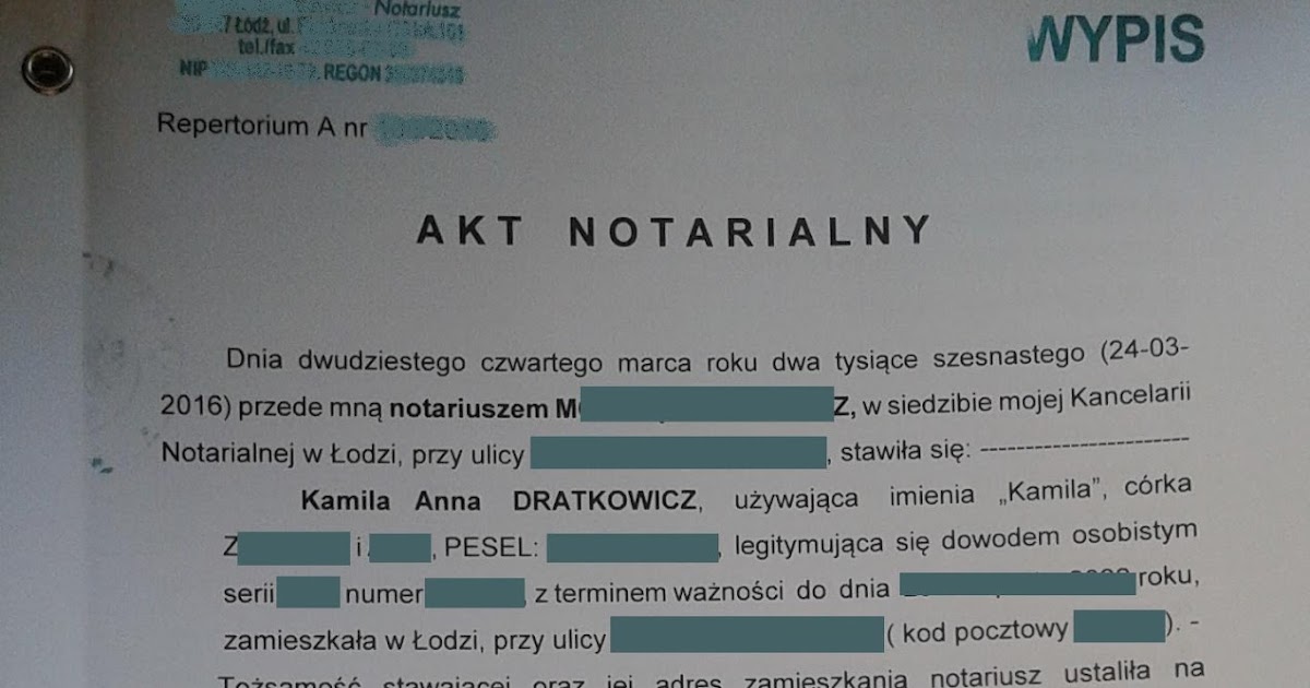 Akt notarialny