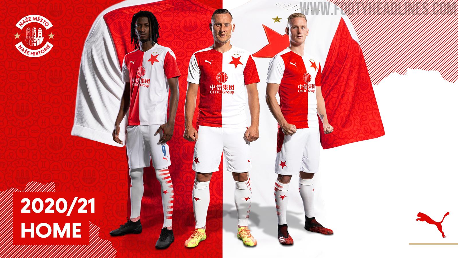 Slavia Praha 20-21 Home & Away Kits Revealed - Footy Headlines