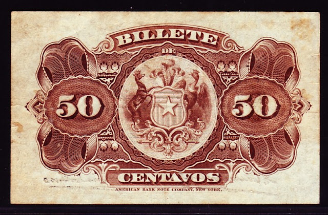 Chile 50 centavos note