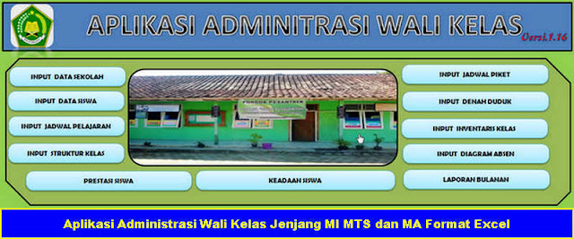 Download Aplikasi Administrasi Wali Kelas Jenjang MI MTS dan MA Format Excel Download Aplikasi Administrasi Wali Kelas Jenjang MI MTS dan MA Format Excel