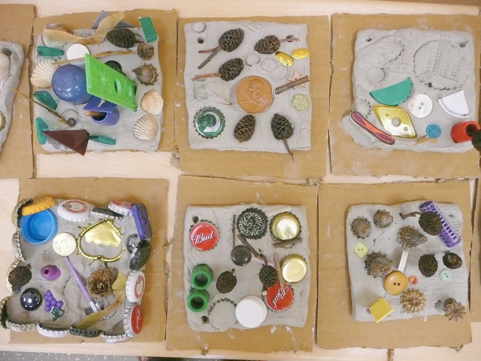 Sponge Tree Clay tile today with families with young children.