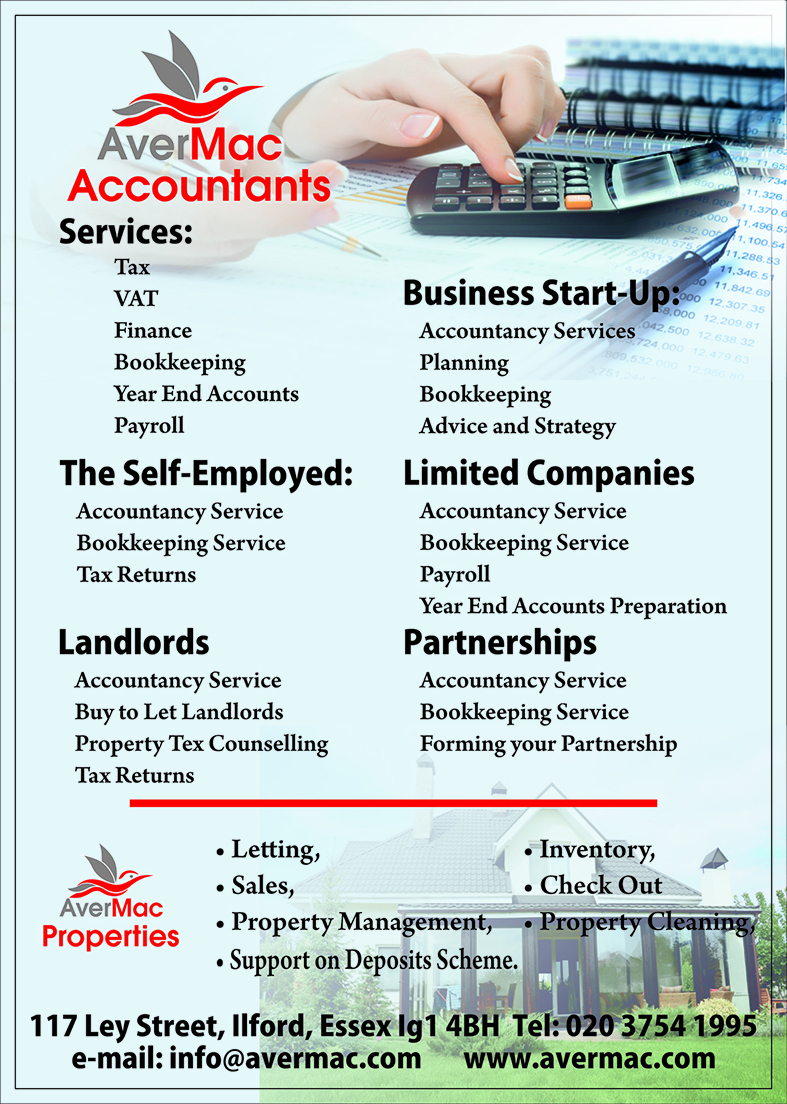 contact details unique graphics bookkeeping services flyer