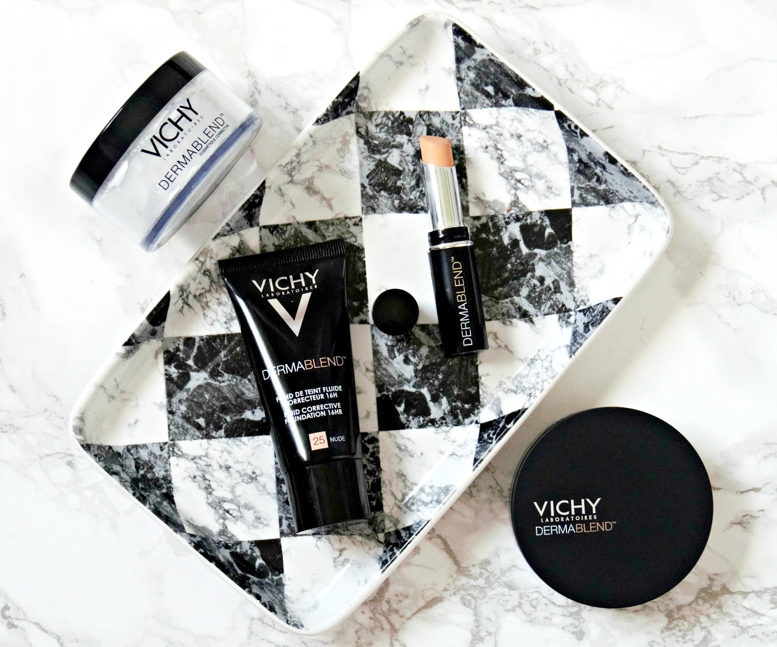Vichy Dermablend Range Review, Concealer, Foundation, Compact Powder, Setting Powder
