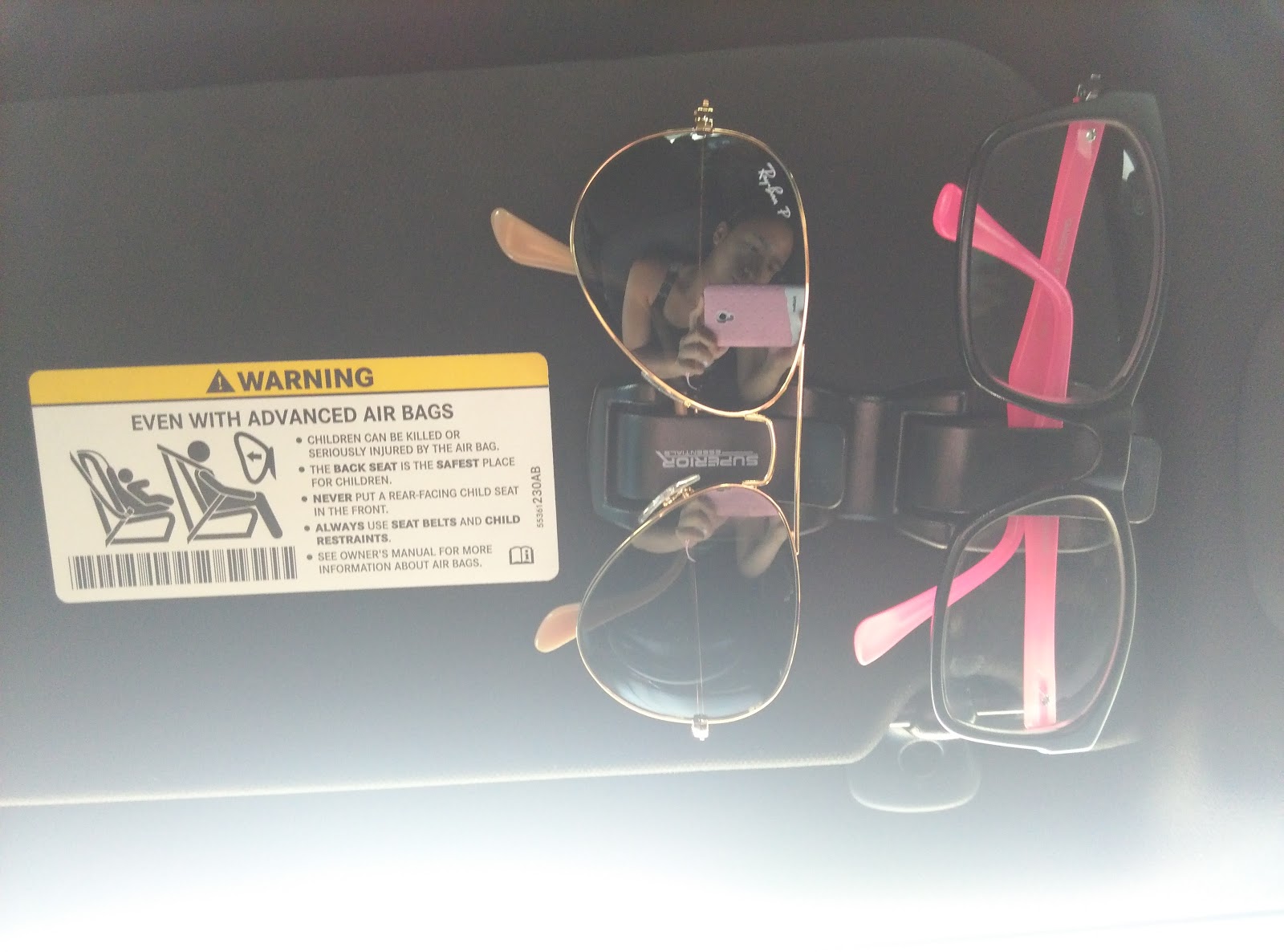 mygreatfinds Double Sunglasses Or Eyeglasses Holder For Cars From