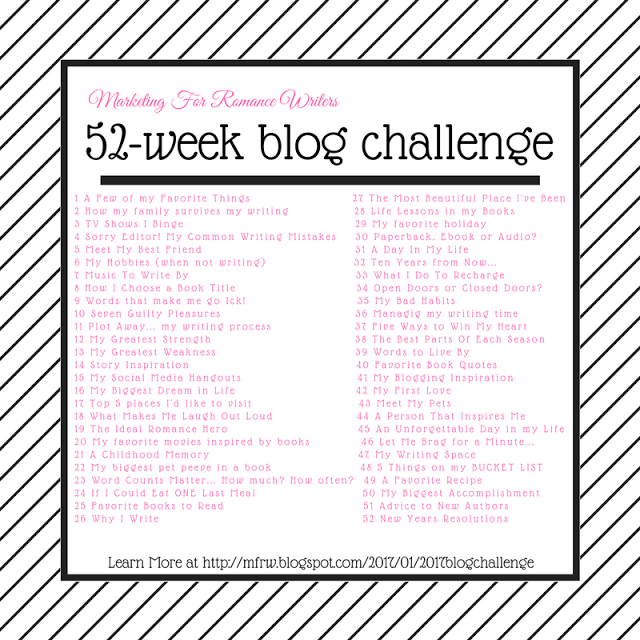 Marketing For Romance Writers 52 Week Blog Challeng