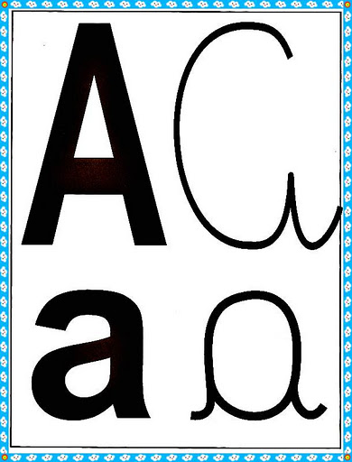 Recurso para Alfabetização com 4 Tipos de Letras do Alfabeto