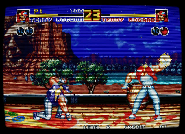 Fatal Fury Special - Terry Bogard VS Terry Bogard - USA Train Stage