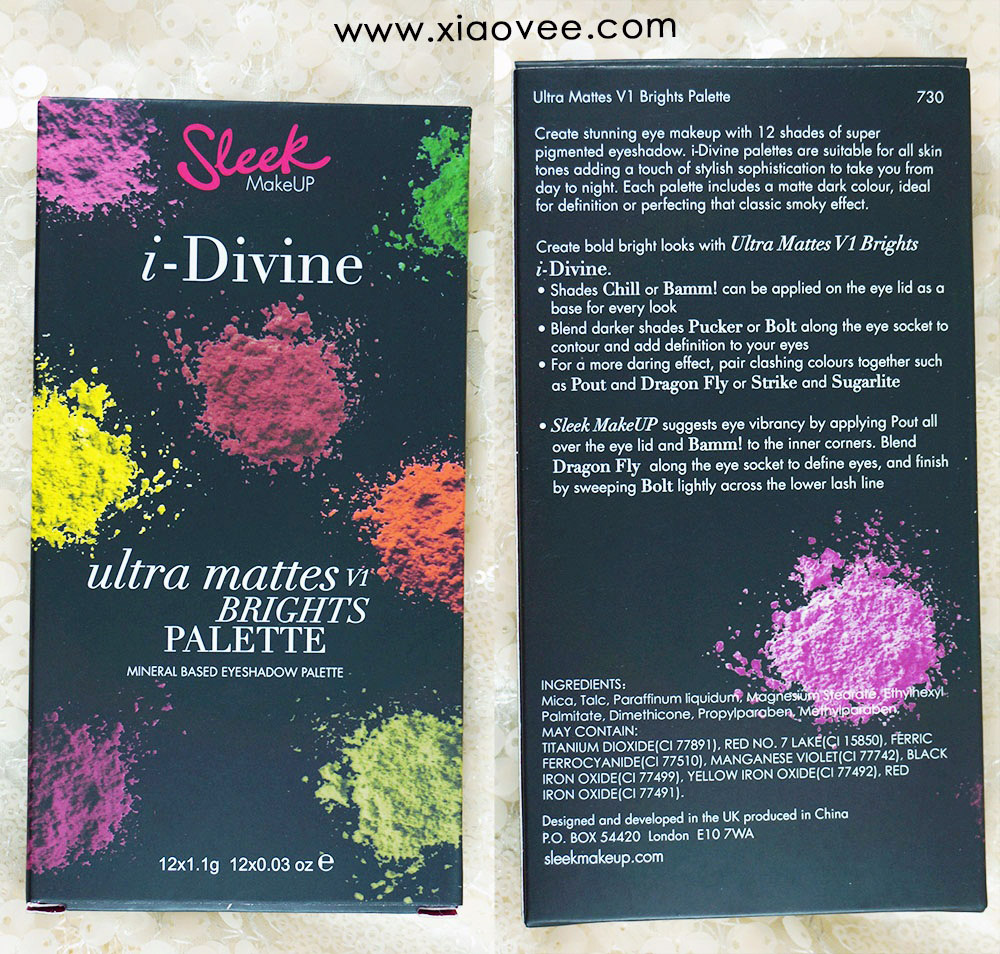 Sleek i-Divine Ultra Mattes V1 Brights Palette review