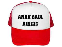 Topi sablon Anak gaul bingit