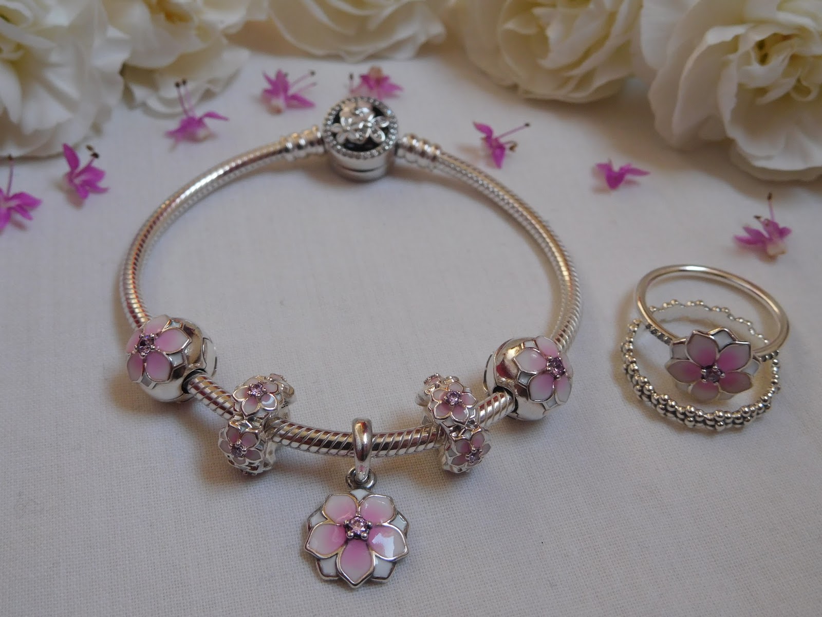 magnolia bloom pandora charm