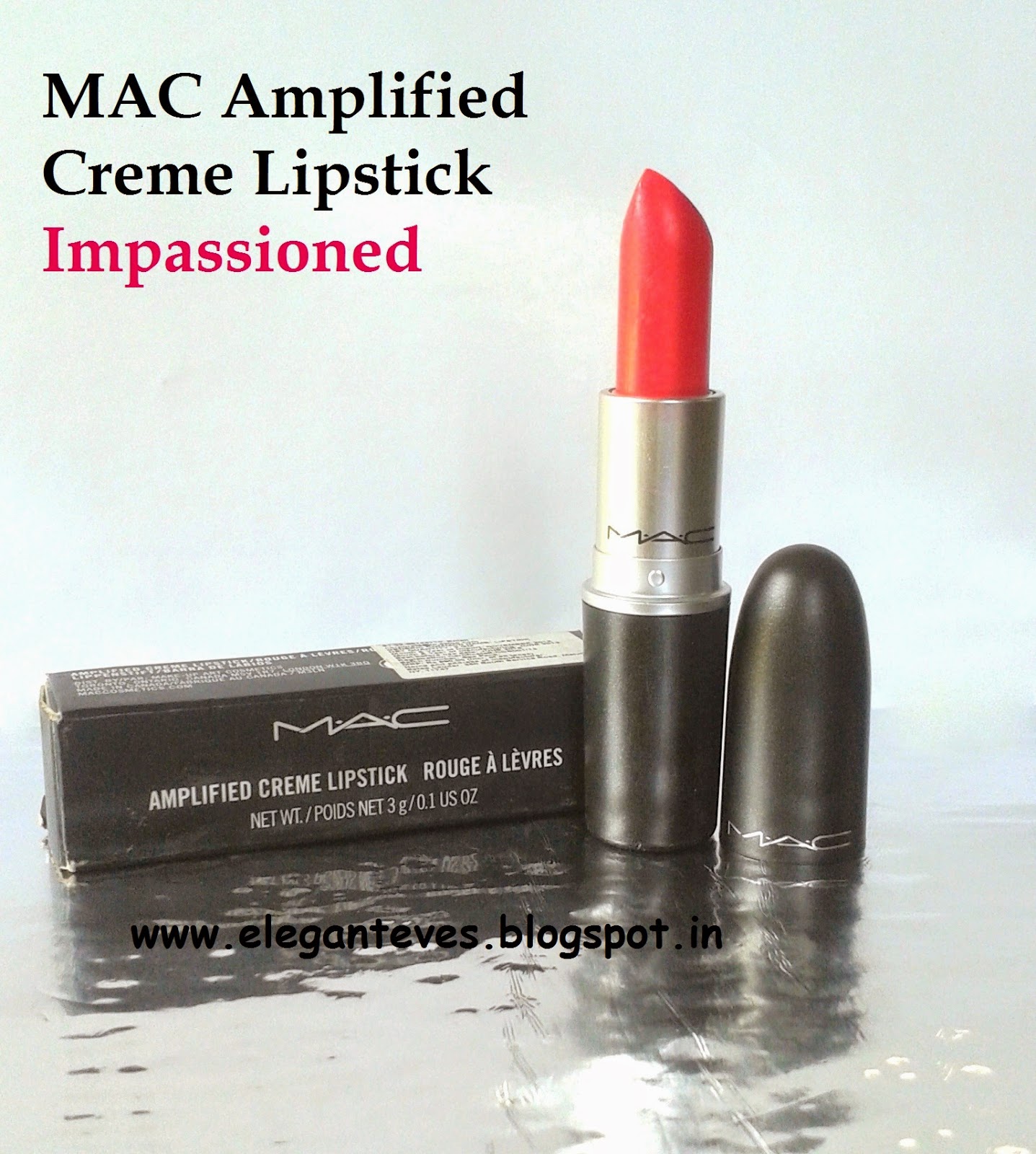 REVIEW, SWATCHES, LOTD OF MAC AMPLIFIED CREME LIPSTICK "IMPASSIONED"