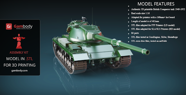 GB12 Conqueror Tank 3d design
