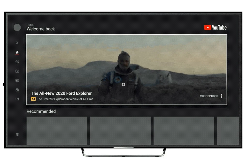 The YouTube Masthead is coming to the TV screen