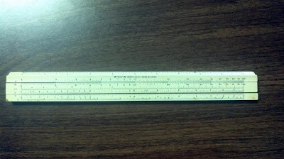 How to use a sliderule, log scale