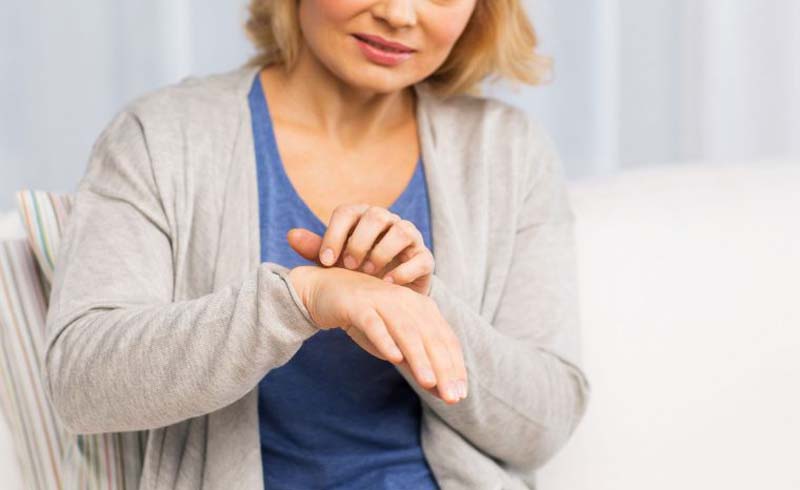 Prickling feeling, like “pins and needles”