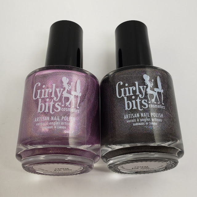 girly bits cosmetics girly bits, cotm, budding romance, steel my heart, nail polish, indie polish