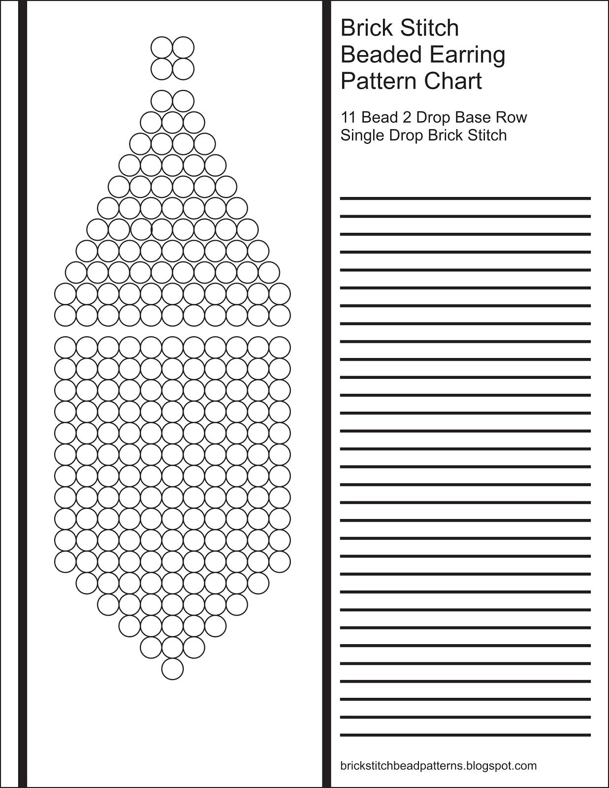 brick-stitch-bead-patterns-journal-11-bead-2-drop-base-row-blank