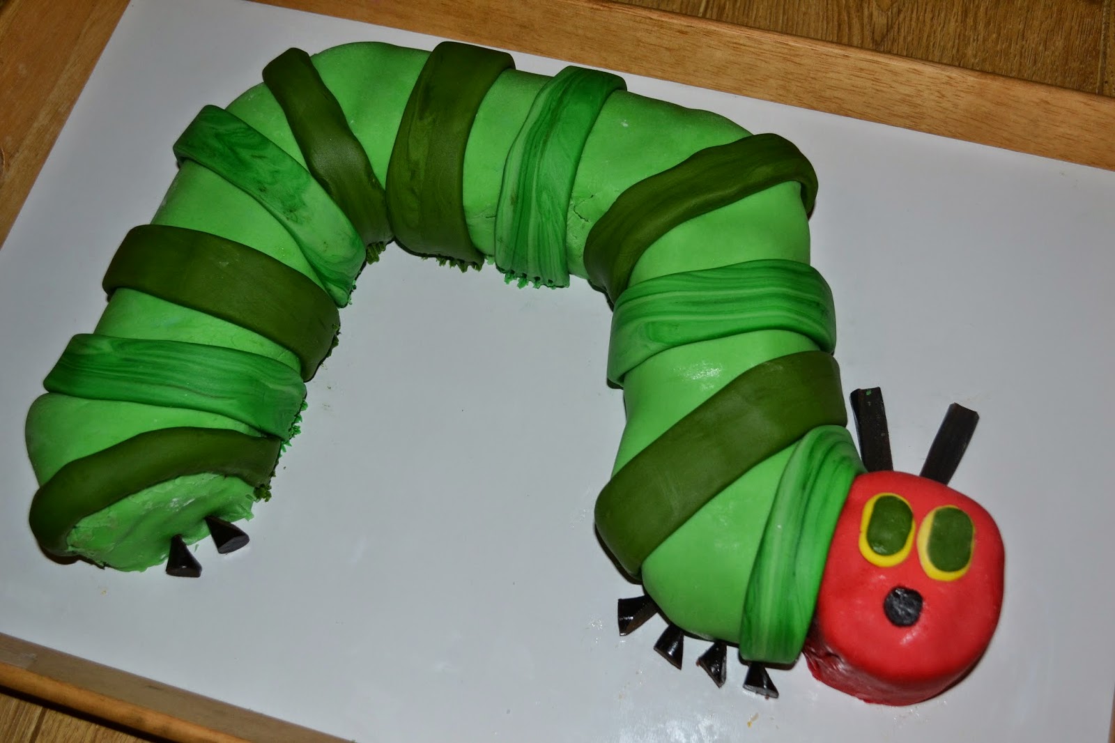 No Bake Very Hungry Caterpillar Cake