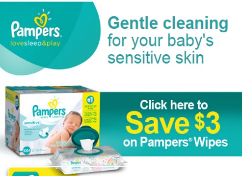 P&G Pampers $3 Off Pampers Wipes Coupon