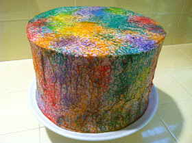 Cherpumple with icing and sprinkles
