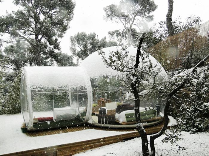  14 Crazy Hotels That Will Give You Serious Travel Goals - The Attrap Reves Hotel in France gives guest the chance to sleep outdoors while being fully protected by a well-designed clear bubble -- in other words, all the views with none of the critters.