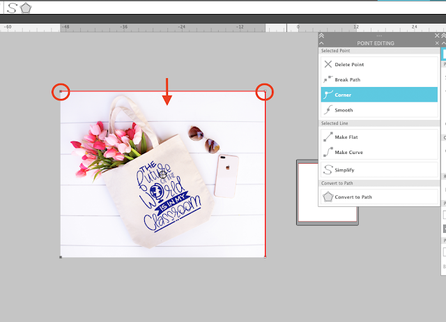 edit points, crop photos, silhouette studio v4, silhouette cameo tutorials, mock ups