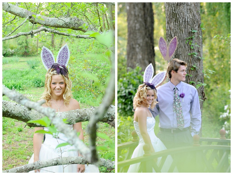 Easter Wedding Theme Inspiration Photo Credit Fun Spring Wedding Shoot By Famous William But Similar Bunny Ear Props From Maro Designs