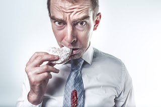 junk food lunch in front of your computer and TV: