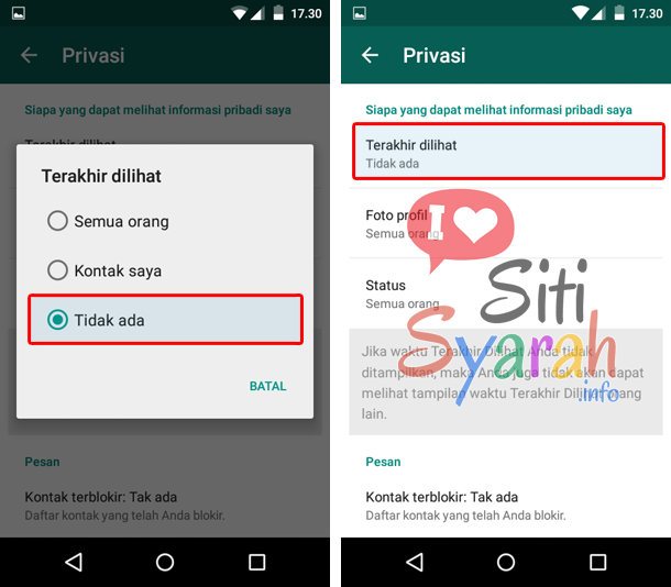 tips agar whatsapp tidak terlihat online