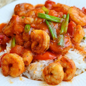 slow cooker Cajun shrimp and rice