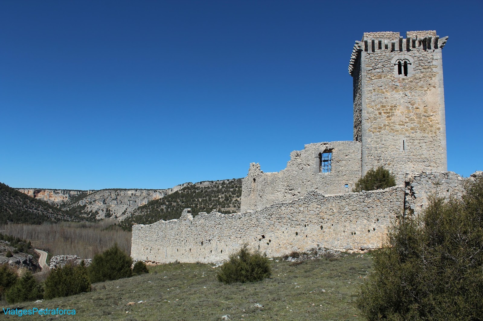 Castillo de Ucero, Parque natural del Cañón del Río Lobos, Soria, Castilla y León