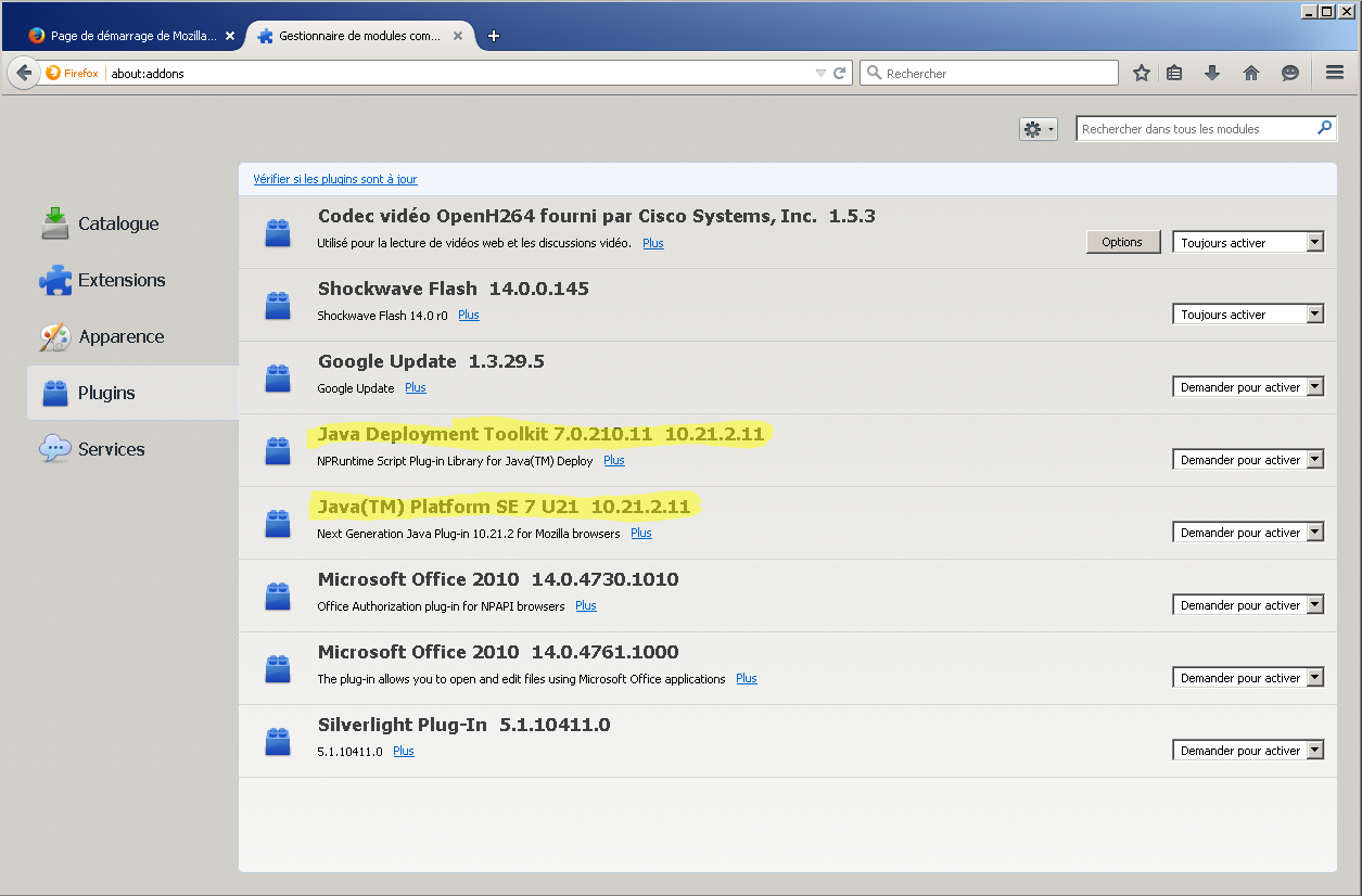 Mise à jour java firefox Astucesinformatique