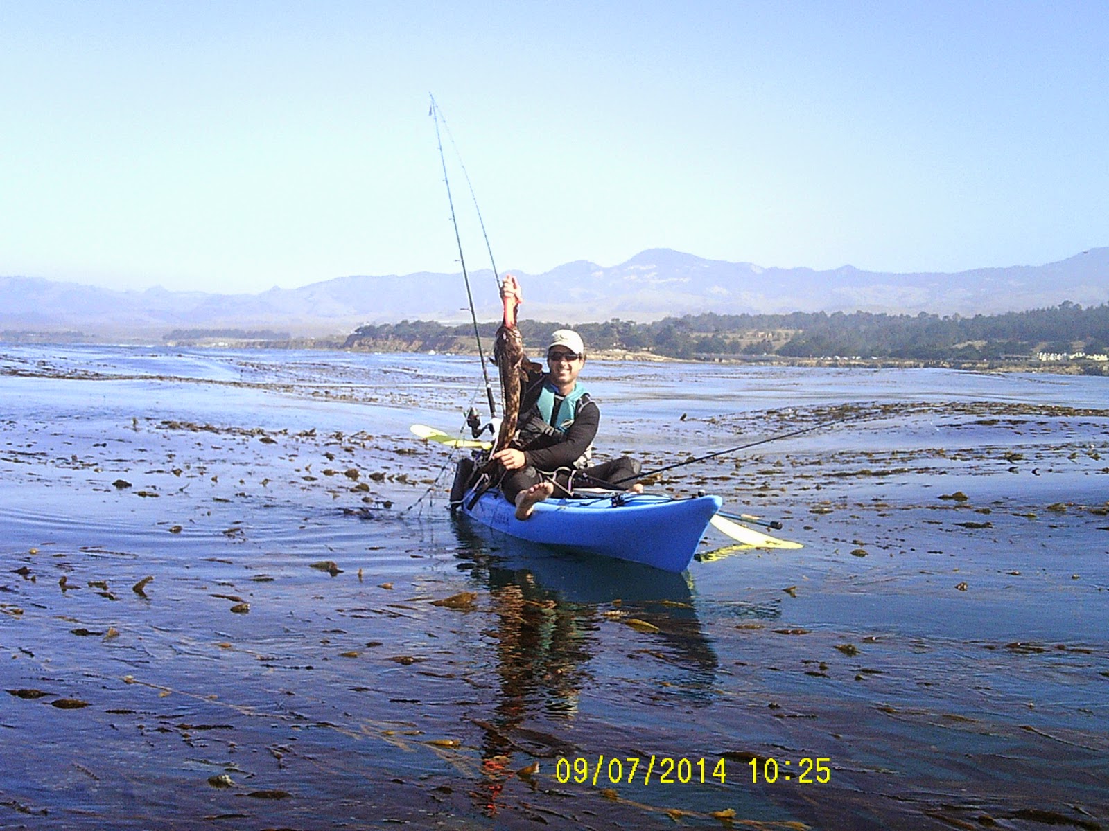 Estero Bay Kayak Fishing Leffingwell, Cambria CA 9/7/14