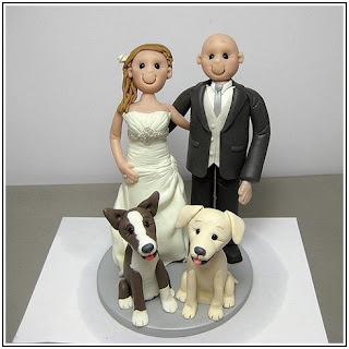 Pet and Brides Figurines Wedding Cake Topper Pet and Brides Figurines Wedding Cake Topper