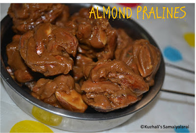 MICROWAVE ALMOND PRALINES-CHEWY BADAM CANDY