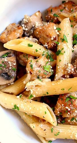 Pasta with Sausage and Mushrooms - The Best Recipes