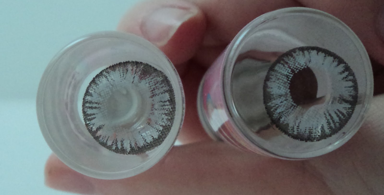 SIGAPOL review Super Pinky Grey lenses (on light eyes!)