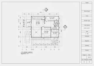 Jasa Gambar Kerja 2D dan 3D: Contoh Gambar Kerja Denah Tampak Potongan