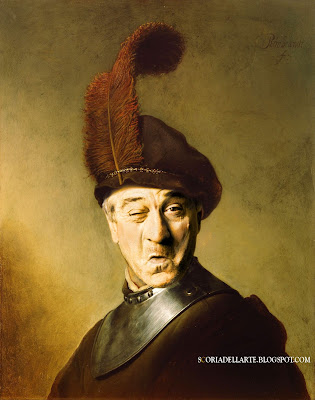 Robert De Niro in costume militare - Rembrandt -Fotomontaggi di celebrità