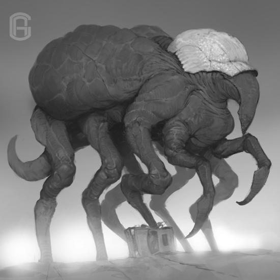 As sombrias ilustrações de fantasia, ficção científica e terror de Oleg Bulakh Oleg Bulakh deviantart artstation arte ilustrações ficção científica fantasia sombria terror cósmico lovecraft criaturas