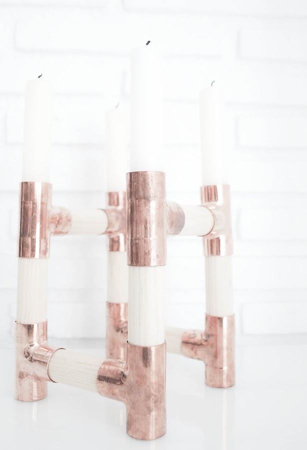 #DIY #copper #cobre #handmade #wood #madera vía mylittlebrunch.com