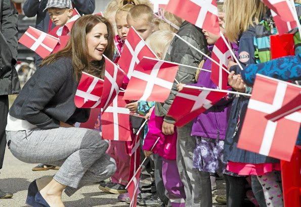 Princess Mary Visits Ruds Vedby School In Western Sealand