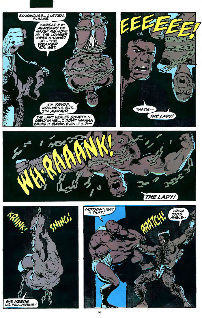 Wolverine v2 #22 marvel 1990s comic book page art by John Byrne